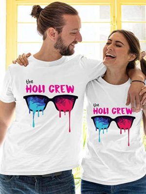 The Holi Crew Matching Couple Holi T-Shirts