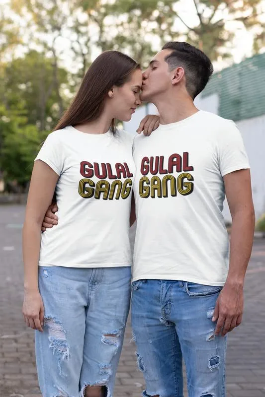 TheYaYaCafe Holi Couple T-Shirts Gulal Gang Drifit Men Women