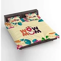 Beautiful Incredible Mom King Size Double Bedsheet with 2 Pillow Covers