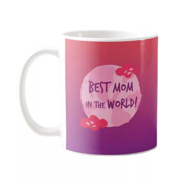 YaYa cafe Mothers Day Gifts for Best Mom in The World Coffee Mug with Coaster