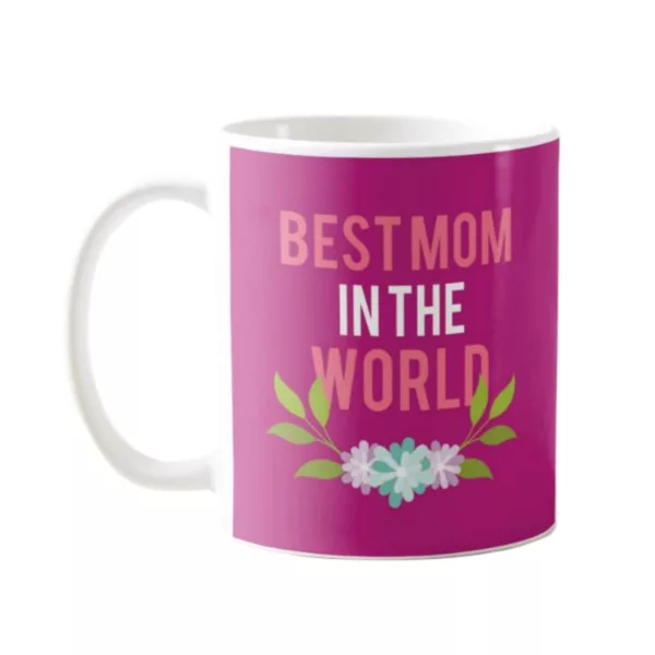 YaYa cafe Mothers Day Gifts for Best Mom in The World Coffee Mug with Coaster