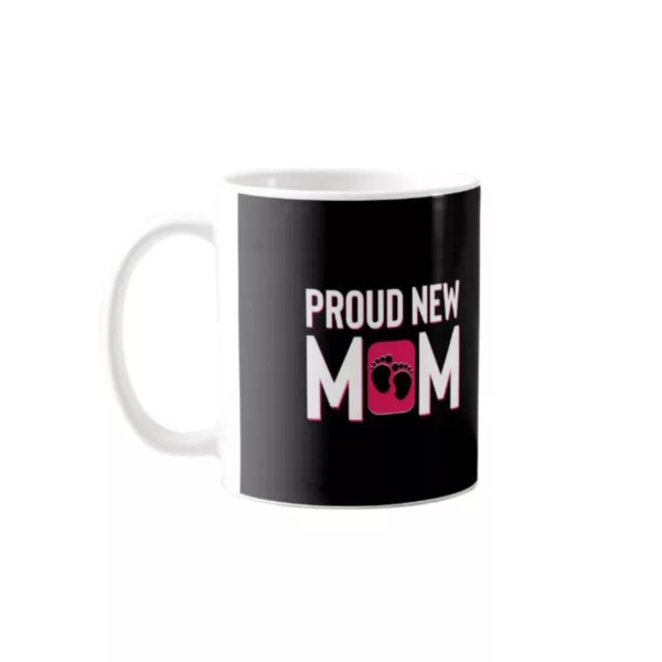 YaYa cafe Mothers Day Gifts for Proud New Mom Magic Coffee Mug with Coaster