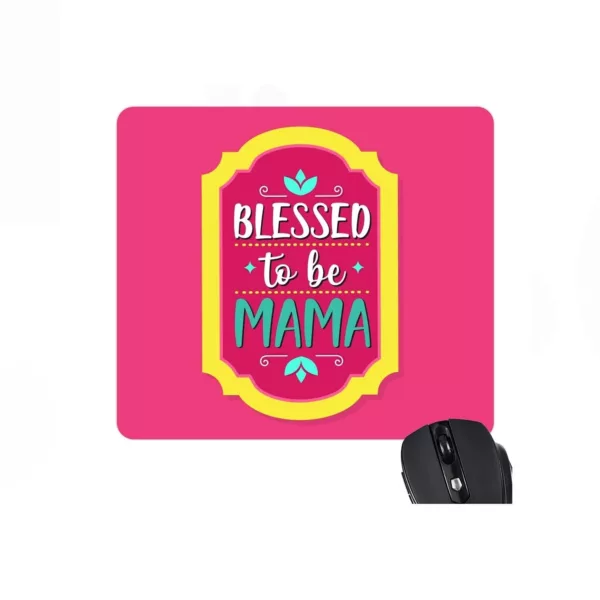 TheYaYaCafe New Mom Gifts Mouse Pad Blessed to Be Mama