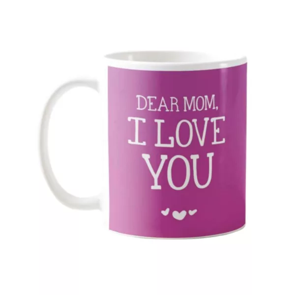 YaYa cafe Mothers Day Gifts for Dear Mom I Love You Coffee Mug with Coaster