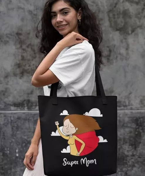 super mom tote bag