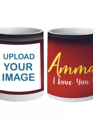 TheYaYaCafe Personalised Mother's Day Gift for Mom - Amma I Love You Magic Coffee Mug