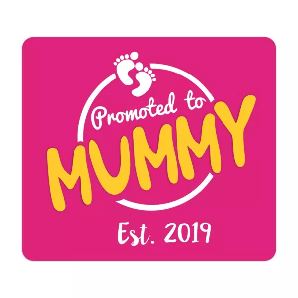 TheYaYaCafe Gifts for Mom Mouse Pad Mom Promoted to Mummy 2019
