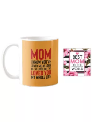 TheYaYaCafe Yaya Cafe Mothers Day Gifts for Mama I Have Loved You My Whole Life Coffee Mug with Coaster