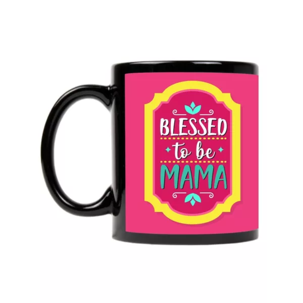 TheYaYaCafe Mothers Day New Mom Blessed to be Mama Coffee Mug with Coaster