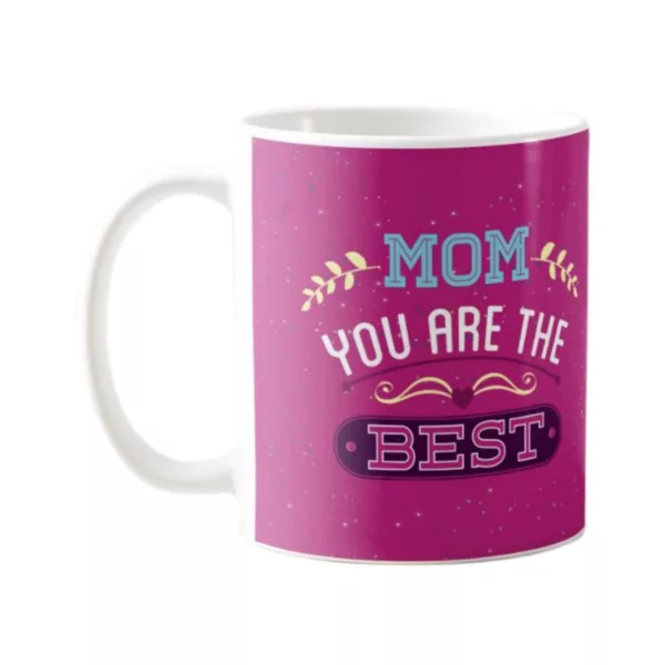 TheYaYaCafe Ceramic 'A Mom You are The Best' Coffee Mug with Coaster (Purple)