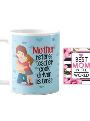 YaYa cafe Mothers Day Gifts Mother Meaning Coffee Mug with Coaster
