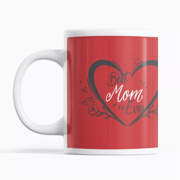 TheYaYaCafe Birthday Gifts for Mom 325ml I Love Mom Printed Coffee Mug with Coaster Combo