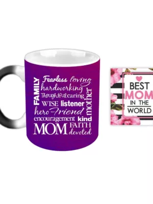 TheYaYaCafe Yaya Cafe Mothers Day Gifts for Hero Mom Magic Coffee Mug with Coaster