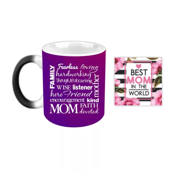 TheYaYaCafe Yaya Cafe Mothers Day Gifts for Hero Mom Magic Coffee Mug with Coaster