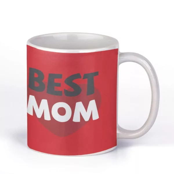 TheYaYaCafe Birthday Gifts for Mom 325ml I Love Mom Printed Coffee Mug with Coaster Combo