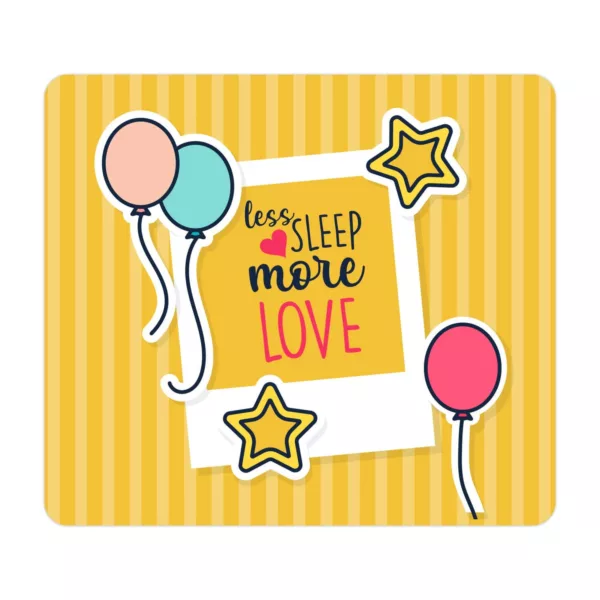 TheYaYaCafe Gifts for Mom Mouse Pad Mom Less Sleep More Love