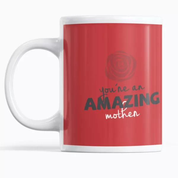 TheYaYaCafe Birthday Gifts for Mom 325ml I Love Mom Printed Coffee Mug with Coaster Combo