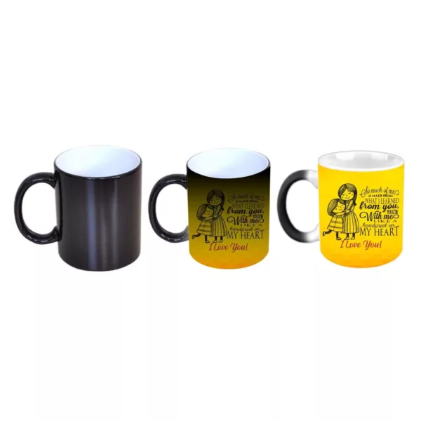 TheYaYaCafe Yaya Cafe Mothers Day Gifts for Mom I Love You Magic Coffee Mug with Coaster