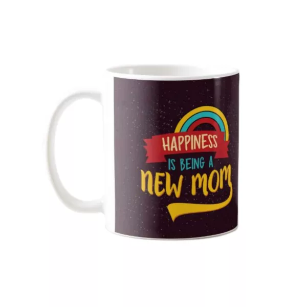 TheYaYaCafe Yaya Cafe Mothers Day Gifts Happiness is Being a New Mom MagicCoffee Mug with Coaster