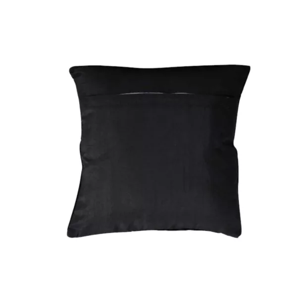 TheYaYaCafe Cotton Floral Printed Cushion Cover (Black, 12x12-inch)