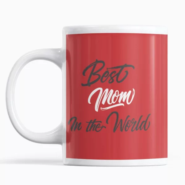 TheYaYaCafe Birthday Gifts for Mom 325ml I Love Mom Printed Coffee Mug with Coaster Combo