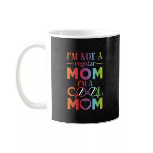 TheYaYaCafe Yaya Cafe Mothers Day Gifts I'm Not a Regular Mom I'm a Cool Mom Coffee Mug with Coaster