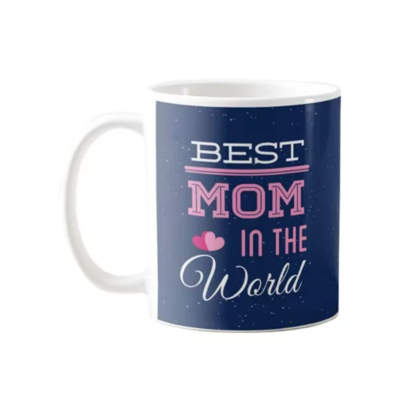 TheYaYaCafe Best Mom in The World Ceramic Coffee Mug with Coaster (330 ml)