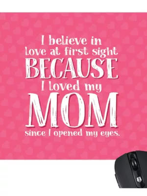 TheYaYaCafe Gifts for Mom Mouse Pad for Mother Mom First Sight Love