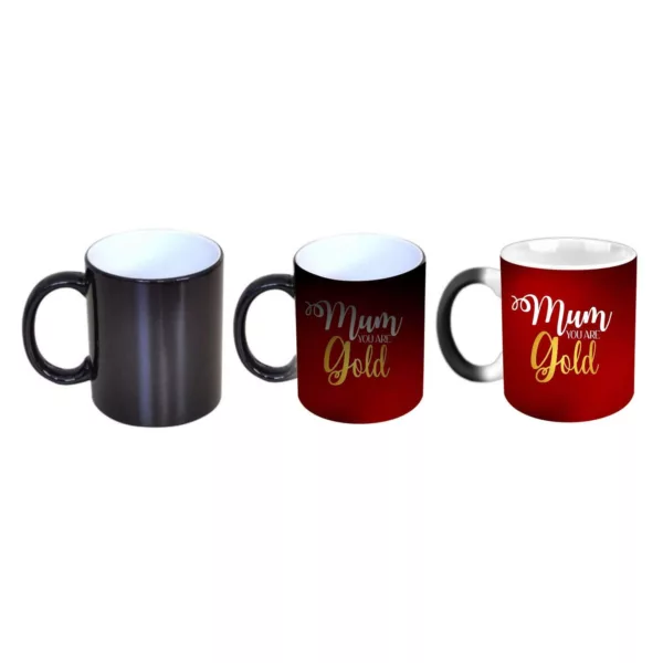 TheYaYaCafe Yaya Cafe Mothers Day Gifts Mum You are Gold Magic Coffee Mug with Coaster