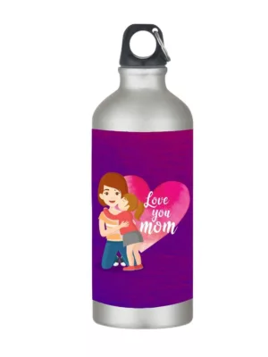 Love You mom Stainless Steel (600ml) Printed Sipper Water