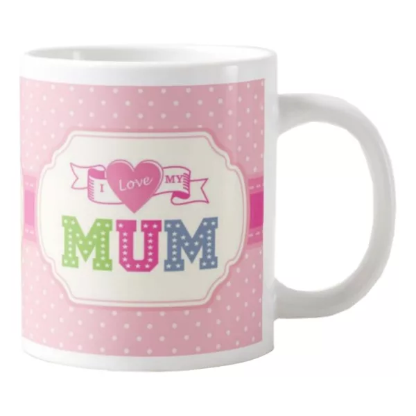 TheYaYaCafe Yaya Cafe Mothers Day Gifts, Superstar I Love Mum Coffee Mug for Mother, Coaster Combo Set of 2