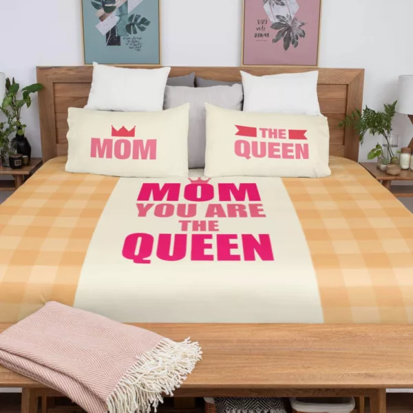 Beautiful Incredible Mom King Size Double Bedsheet with 2 Pillow Covers