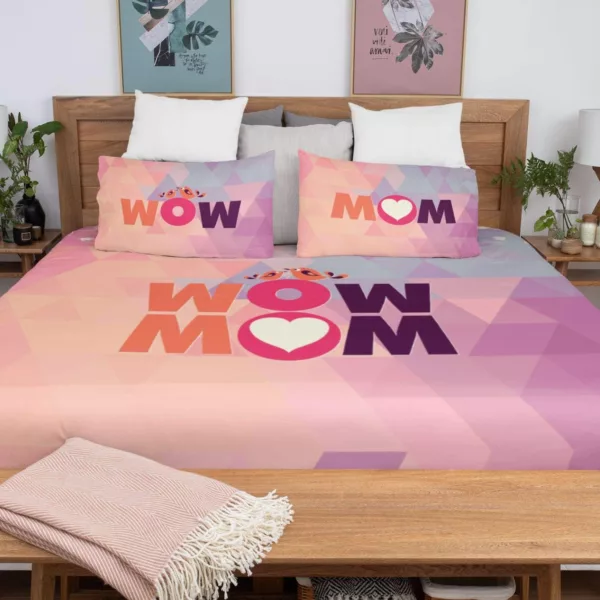 Beautiful Incredible Mom King Size Double Bedsheet with 2 Pillow Covers