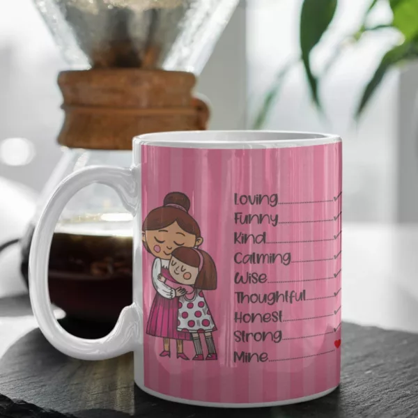 TheYaYaCafe Yaya Cafe Mothers Day Gifts Loving Funny Kind Mom from Daughter Coffee Mug with Coaster