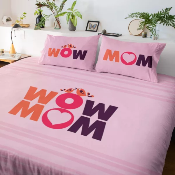 Beautiful Incredible Mom King Size Double Bedsheet with 2 Pillow Covers