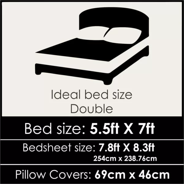 Beautiful Incredible Mom King Size Double Bedsheet with 2 Pillow Covers