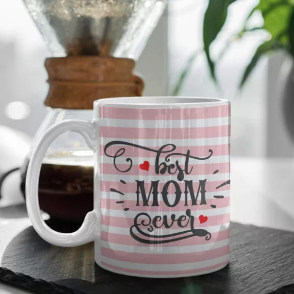 TheYaYaCafe Birthday Gifts for Mom Ceramic Coffee Mug with Coaster - Worlds Greatest Mom