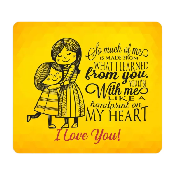 TheYaYaCafe Gifts for Mom Mouse Pad for Mom You are a Handprint on My Heart