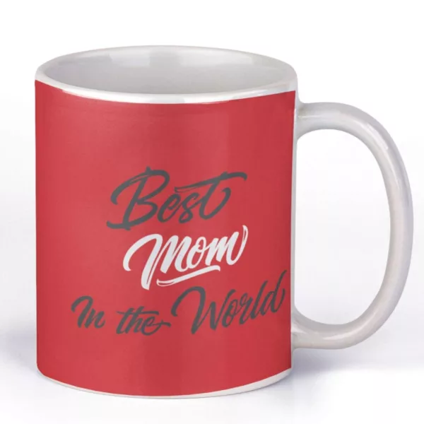 TheYaYaCafe Birthday Gifts for Mom 325ml I Love Mom Printed Coffee Mug with Coaster Combo