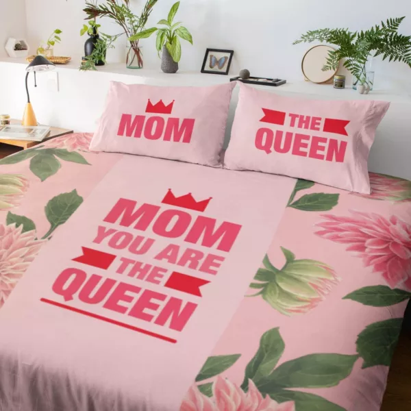 Beautiful Incredible Mom King Size Double Bedsheet with 2 Pillow Covers