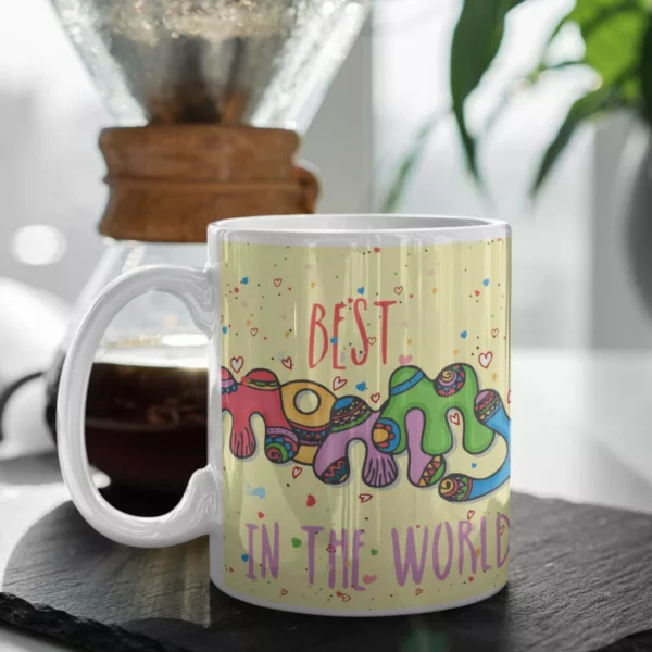 Worlds Best Mom Coffee Mug for Mother