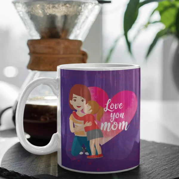 TheYaYaCafe Mothers Day Gift for Mom Ceramic Coffee Mug with Coaster - Sorry Mom I Love You