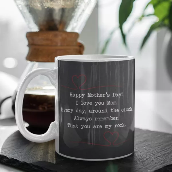 Yaya Cafe Mothers Day Gifts Happy Mothers Day Coffee Mug with Coaster