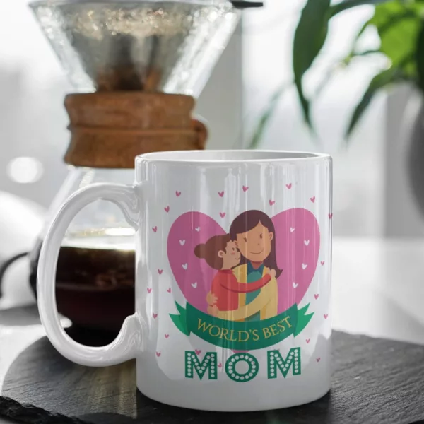 Worlds Best Mom Coffee Mug for Mother