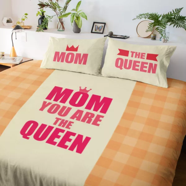 Beautiful Incredible Mom King Size Double Bedsheet with 2 Pillow Covers