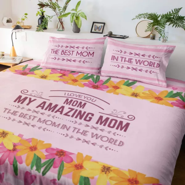 Beautiful Incredible Mom King Size Double Bedsheet with 2 Pillow Covers