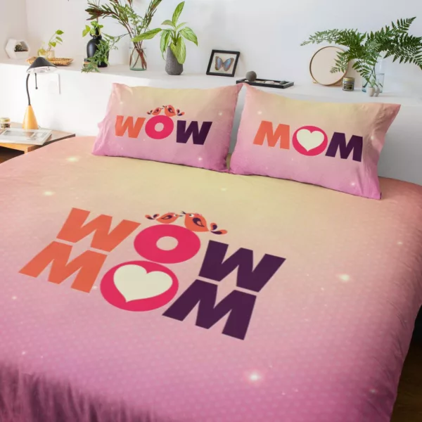 Beautiful Incredible Mom King Size Double Bedsheet with 2 Pillow Covers