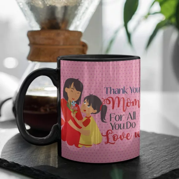 TheYaYaCafe Yaya Cafe Mothers Day Gifts Love You Mom Coffee Mug with Coaster