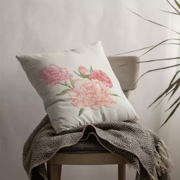 TheYaYaCafe® 12X12 inches Cushion Cover Captivating Floral Flowers Printed Sofa Throw Pillows