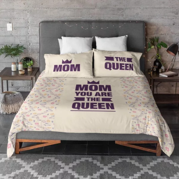 Beautiful Incredible Mom King Size Double Bedsheet with 2 Pillow Covers